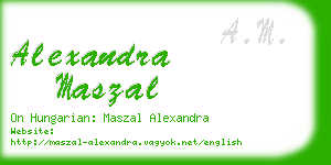 alexandra maszal business card